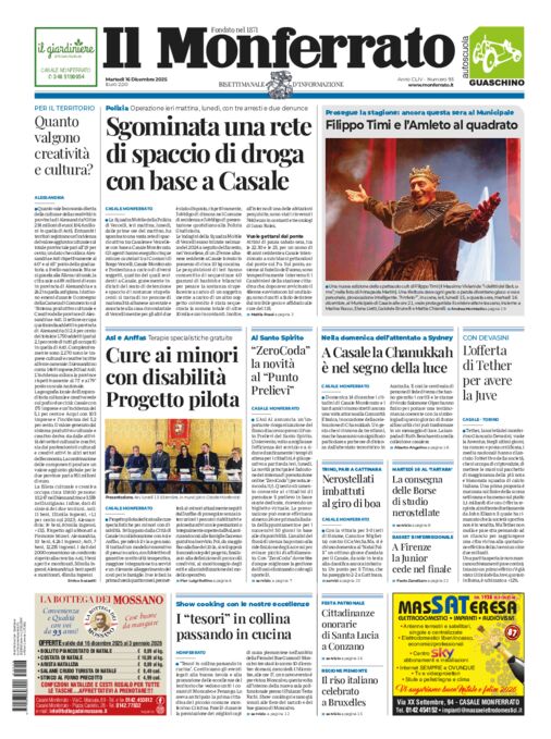 Il Monferrato - Edizione 93 del 16/12/2025